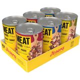 Josera Meat Lovers Menu Multipack Natvoer voor honden, hoog vleesgehalte, graanvrij, volledig voer, 6 x 400 g