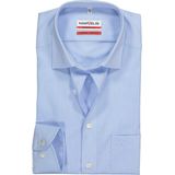 MARVELIS - Overhemd - Blauw - 100% Katoen - Kent Kraag - Lange Mouwen