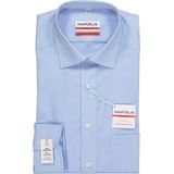 MARVELIS - Overhemd - Blauw - 100% Katoen - Kent Kraag - Lange Mouwen