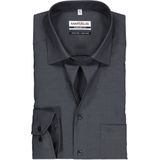 MARVELIS - Overhemd - Grijs - 100% Katoen - Kent Kraag - Lange Mouwen