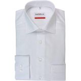 MARVELIS - Comfort Fit - Overhemd - Wit - Strijkvrij - Boordmaat: 39