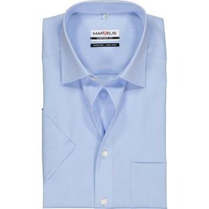 MARVELIS - Comfort Fit - Overhemd - Licht Blauw - Korte Mouw - Strijkvrij