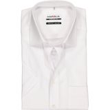 MARVELIS - Overhemd - Wit - 100% Katoen - Korte Mouwen - Kent Kraag
