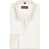 Marvelis - Overhemd - Lichtbeige - 100% Katoen - Lange Mouw, Modern Kent Kraag, Uni Popeline