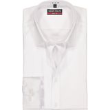 MARVELIS - Overhemd - Wit - 100% Katoen - Kent Kraag - Lange Mouwen