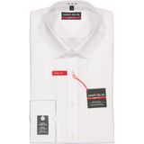 MARVELIS - Overhemd - Wit - 100% Katoen - Kent Kraag - Lange Mouwen