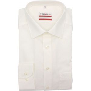 MARVELIS - Modern Fit - Overhemd - Beige - Strijkvrij