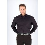 Marvelis Strijkvrij Overhemd Modern Fit Uni Zwart