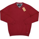 MARVELIS heren trui katoen - V-hals - rood