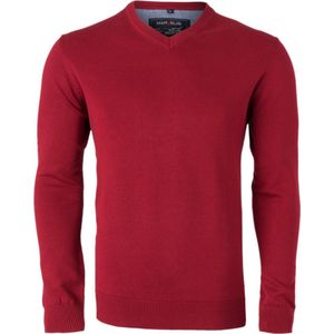 MARVELIS heren trui katoen - V-hals - rood