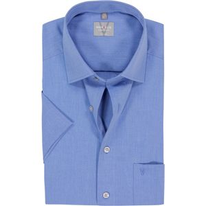MARVELIS - Comfort Fit - Overhemd - Blauw - Korte Mouw