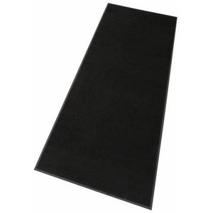 wash+dry Voetmat, polyamide, zwart, 60 x 180 cm