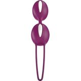 Fun Factory FF34165 Liefdesballen, SMARTBALLS DUO Bekkenbodemtrainer, van medicinale silliconen, Violet/wit