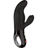 Fun Factory Rabbit Vibrator | 'MiSS Bi' Vibrator met twee motoren - dubbele stimulatie | van medicinale silliconen, wasserdichte, zwart