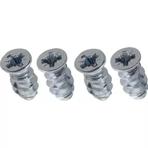 10 Stuks Meubelschroeven – M6 X 120 Mm – Verzinkt Koolstofstaal – Met Vatmoeren – Voor Hout, Planken, Werkbladen, Kasten – Industriële Kwaliteit