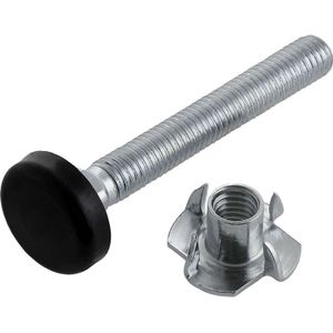 Meubelstelbout met inslagmoer M10x80mm (2 Stuks)