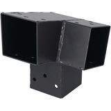 Suki Koppelstuk Antraciet 3 Aansluitingen 71x71mm Type E