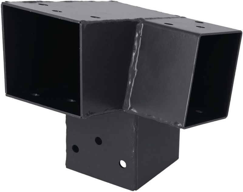 Suki Koppelstuk Antraciet 3 Aansluitingen 71x71mm Type E