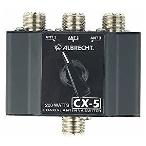 Albrecht.Audio CX-5 - 3-weg Antenneschakelaar - Coaxiaal