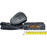 Albrecht AE 6110 VOX CB-Funkgerät, mit VOX Freisprechfunktion für freihändige Nutzung in Auto & LKW, 12613, Mini CB-Funk mit ASQ & LED-Anzeige, schwarz
