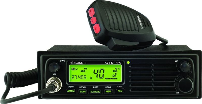 Albrecht Audio AE 6491 NRC CB-station - Ruisfilter - VOX Handsfree