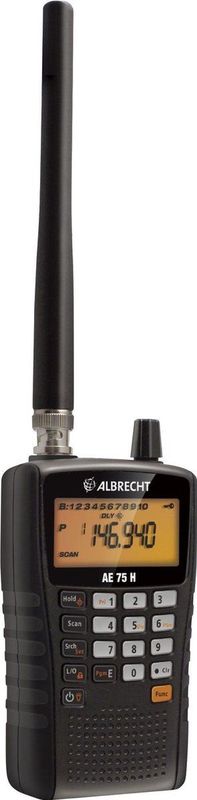 Albrecht.Audio - AE75 H - Radioscanner - Zwart - CTCSS/DCS Decoder