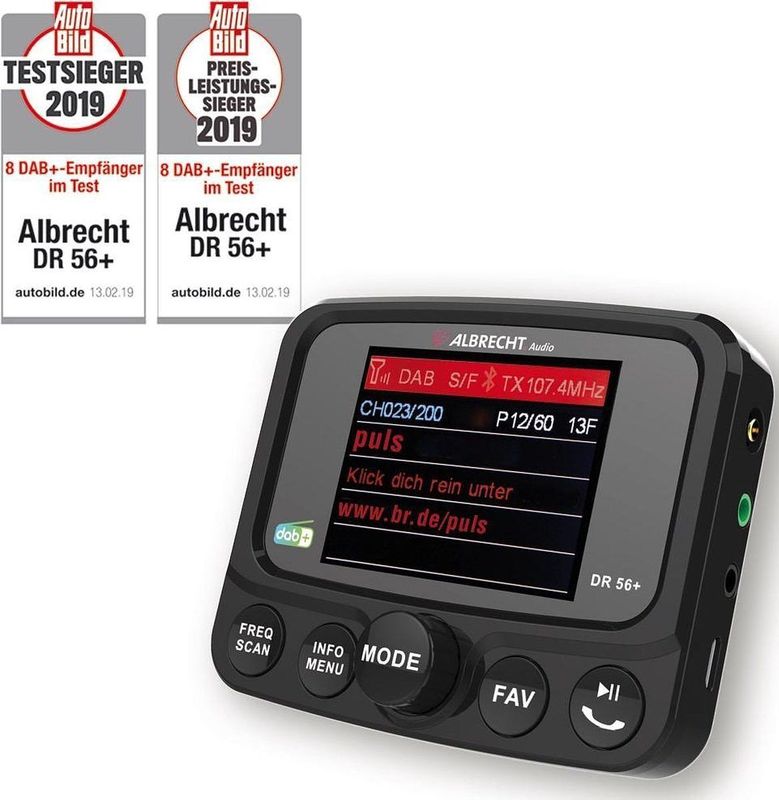 Albrecht.Audio - DR 56+ - Autoradio Adapter - DAB+ - Bluetooth