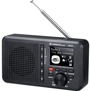 Albrecht DR 86 - Radio - DAB+ - FM - Seniorenradio - Zwart