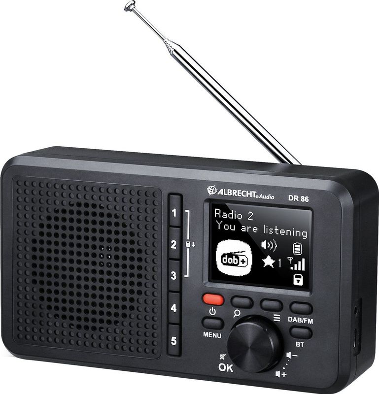 Albrecht DR 86 - Radio - DAB+ - FM - Seniorenradio - Muziekstreaming