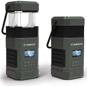 Albrecht DR 114 DAB+ Radio - Grijs - Met Campinglampje en Bluetooth