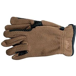 PFIFF Dames fleece handschoenen, bruin, L, 100358-50