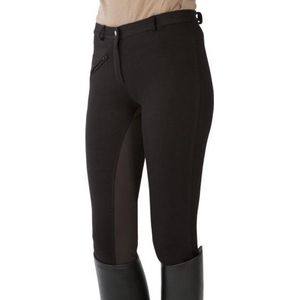 Rijbroek - Heren - Elastisch Katoen-Elastaan - Zwart - Met Versterkte Bekleding