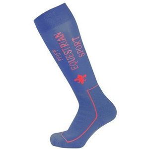 Pfiff 101449 unisex paardrijkousen, versterkte enkel- / voetkussen, blauw/rood, 40 – 42