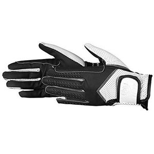 PFIFF Dames rijhandschoenen tweekleurige handschoenen, zwart/wit, M