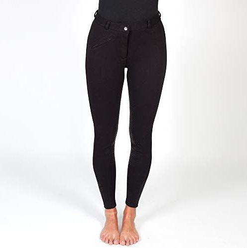 PFIFF Rijbroek Sanja siliconen grip volledige bekleding kinderen zwart 122