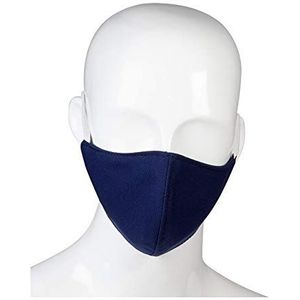 PFIFF 102914 2-laags stoffen gezichtsmasker, L, blauw