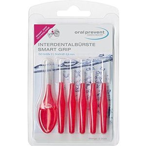 Oral - Prevent Interdentale Borstels - Rood - 2-Pack - Smart Grip Technologie