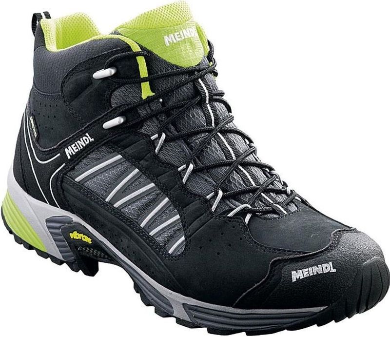 Meindl - Hardloopschoenen - Zwart - Leer Nubuck / Mesh - GORE-TEX, AIR-ACTIVE, Vibram Buitenzool