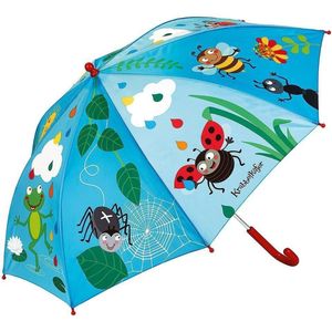 moses. Kruipkever Paraplu Kleurrijke druppels, paraplu voor kinderen in kleurrijk design, Ø 72 cm, blauw, 61 cm, paraplu