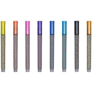 Moses Viltmarkers Flowers & Friends Junior 13,5 Cm Zilver 8 Stuks