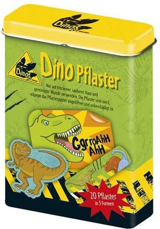 Blikje pleisters met dinosaurussen - 20 stuks