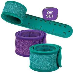moses. Snap-Band 2 in 1 glitter armband 30cm turquoise lila