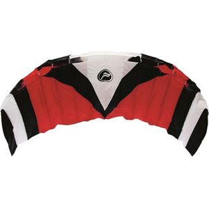 Wolkenstürmer Cloudstormer Paraflex Sport 1.7 kite, rood/wit, stuurmat met scheurvaste lijnen