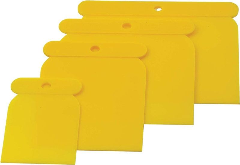 SW-Stahl - 91302L - Japanse Spatelset - Inhoud 4 Stuks - 50, 80, 100 en 120 mm