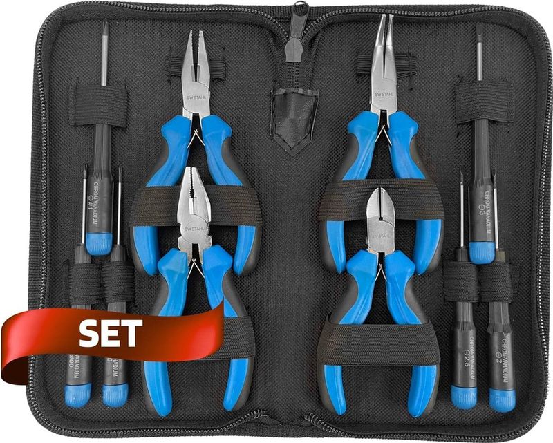 SW-Stahl 40706L Gereedschap voor fijnmechanica, 10-delig