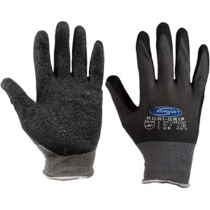 SW-Stahl 11522L nylon fijngebreide handschoen, LATEX-maat. 10, zwart