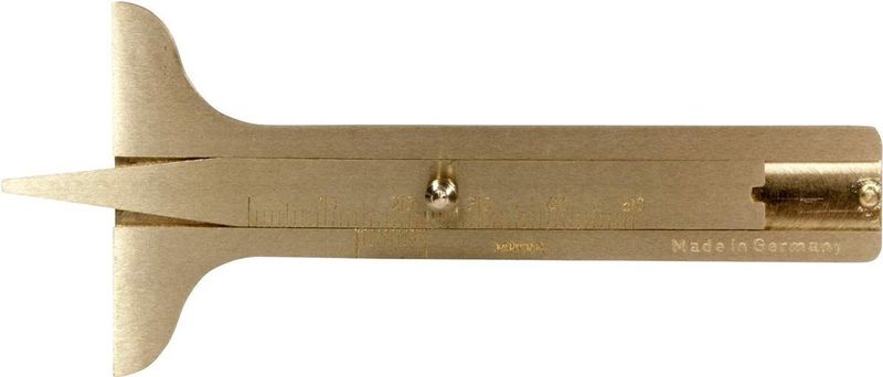 SW-Stahl - 72311L - Bandenprofieldieptemeter - Messing - 50 mm meshdiepte