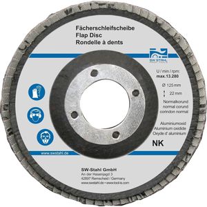 SW-Stahl 82315L lamellenschijf I slijpschijven 125mm voor haakse slijper I NK80 I 10 stuks