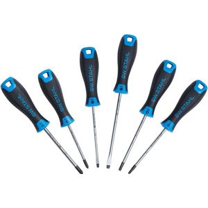 SW-Stahl 32815L schroevendraaierset slagvast 6-delig I gleuf & kruis & T-profiel I schroevendraaier gereedschapset