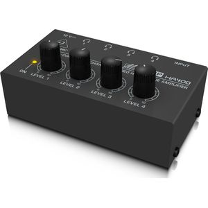 Behringer - HA400 - Hoofdtelefoonversterker - Zwart - 4-kanaals
